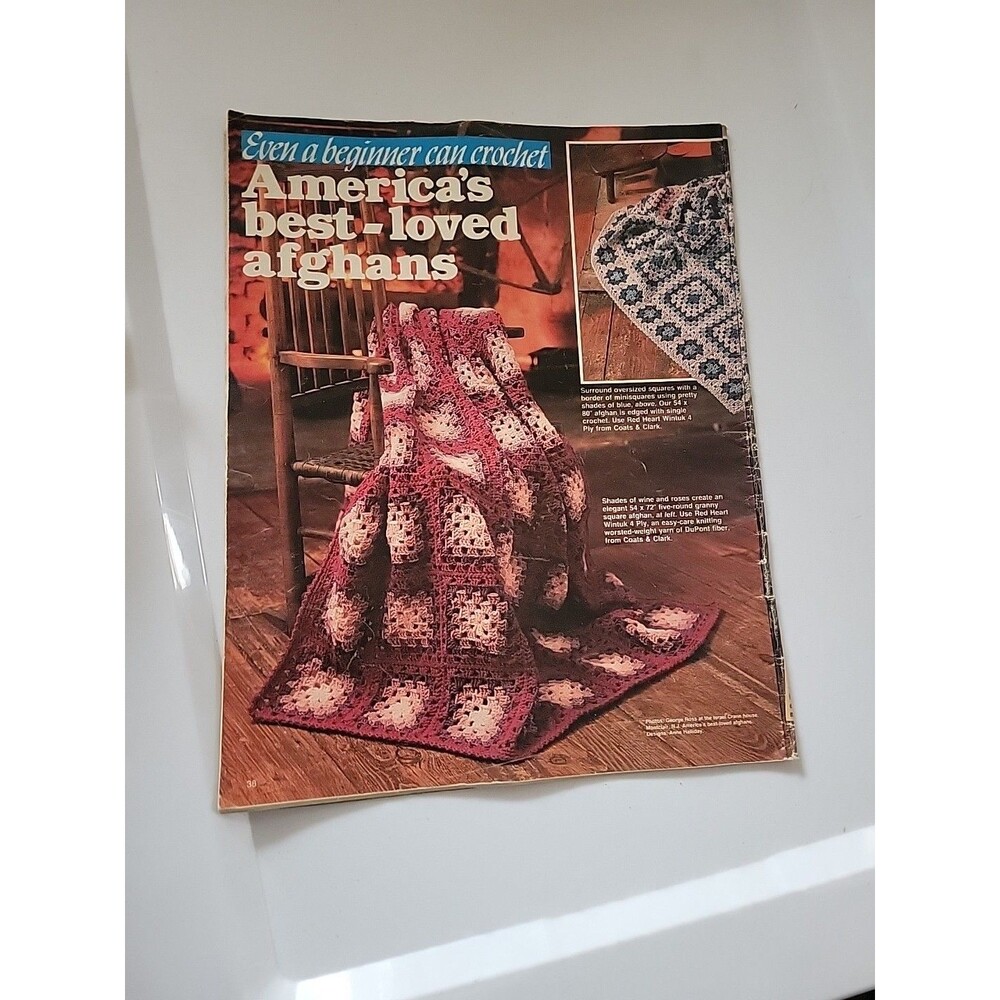 Vtg "How to" CROCHET KNIT Booklets Sweaters Shawls Afghans LOT 1970s To Modern